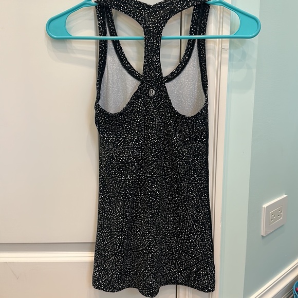 lululemon cool racerback II (color: night view black white, size: 4) - Picture 3 of 5